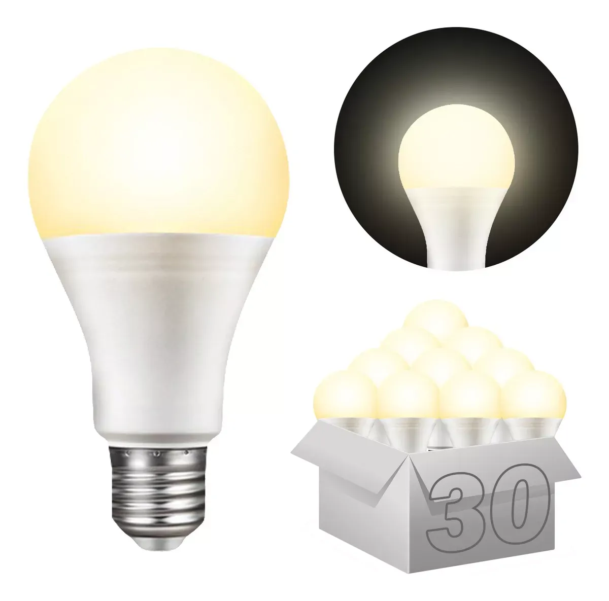 Eficiencia y Calidez: Reseña del Paquete de 30 Focos LED de Bajo Consumo 12W E27 Tianlai